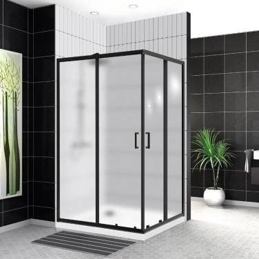 BelBagno UNO-195 UNO-195-AH-2-120/90-P-NERO черный матовый без поддона