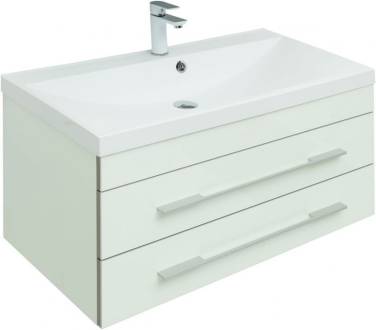 Aquanet Верона 90 белый (подвесная 2 ящика)