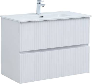 Aquanet Джейн 90 белый матовый без раковины