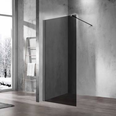Vincea Walk-In VSW-1H900CGGM, 900*2000, вороненая сталь, стекло тонированное