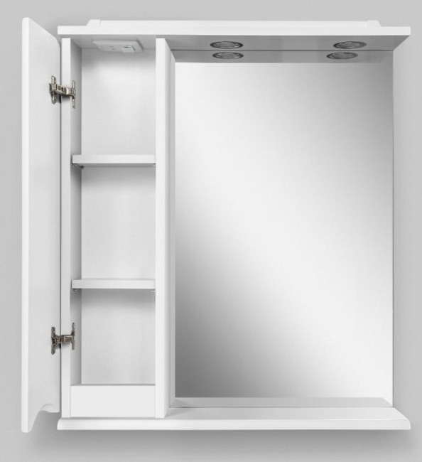 BelBagno Marino 60x75 MARINO-SPC-600/750-1A-BL-P-L левое с подсветкой