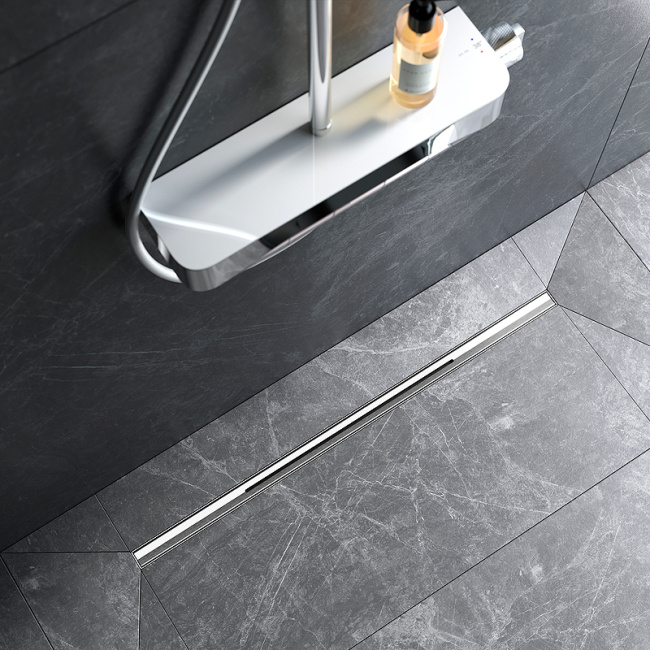 Am.Pm MasterFlow 80 W01SC-S11-080-05SB с решеткой Хром матовый Slim line