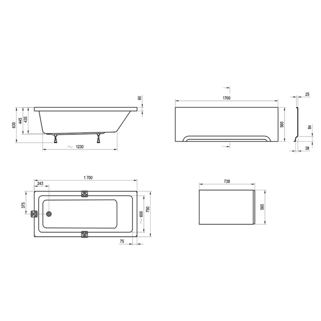 Ravak 10° 170