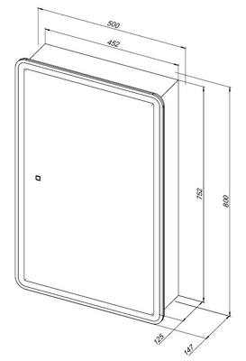 Aquanet Оптима 50 с LED подсветкой