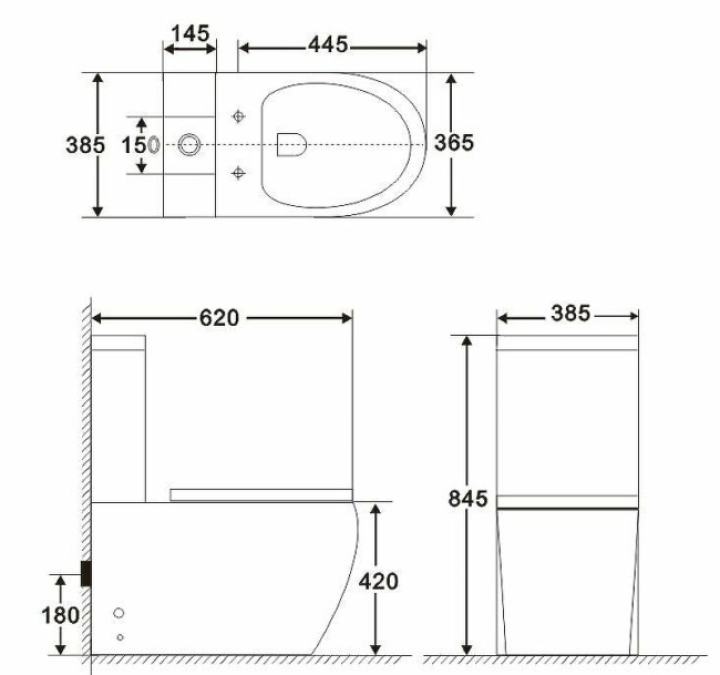 BelBagno Amanda BB051CPR без бачка и сиденья