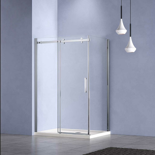 Vincea Como-N 120x90 VSR-4CN9012CL профиль Хром стекло прозрачное без поддона