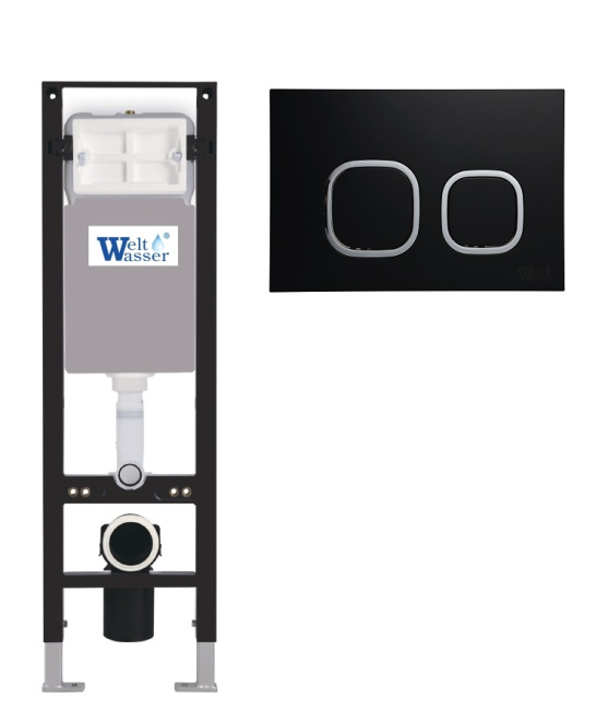 WELTWASSER WW AMBERG 350 BL 10000012280 кнопка черная матовая