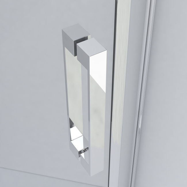 Vincea Stresa VSP-1S100CL, 1000x1000, хром, стекло прозрачное без поддона