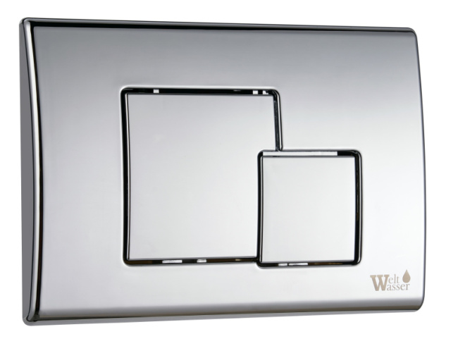 WeltWasser MARBERG 507 + SE  с квадратной кнопкой цвета хром