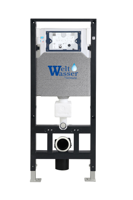 Унитаз с инсталляцией WeltWasser AMBERG 506 + SALZBACH 043 MT-BL + AMBERG RD-CR