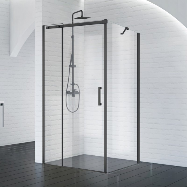 BelBagno ACQUA-AH-1-130/90-C-NERO без поддона