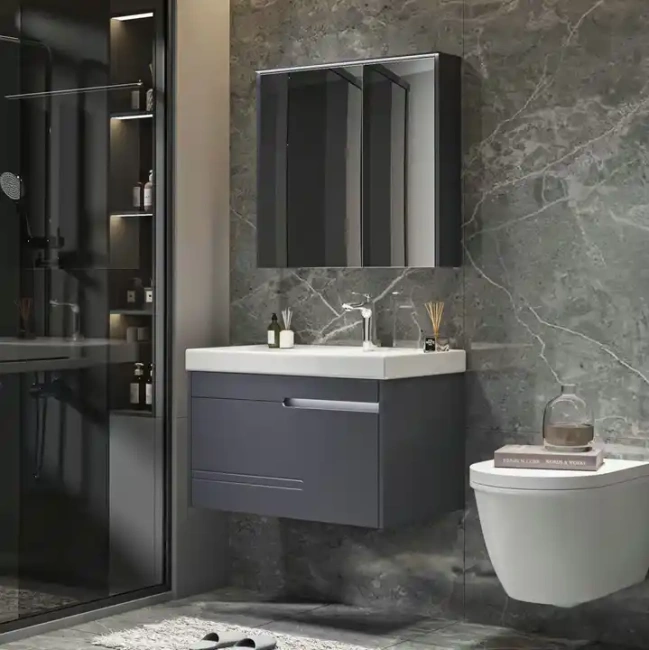 Ceruttispa OGLIO 120 тумба 1205х460х510 с зеркалом и двойной раковиной, сифоном и двойным сливным шлангом