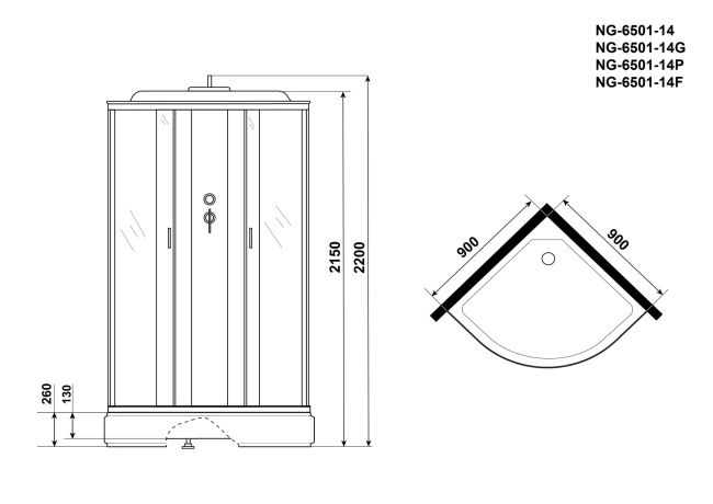 Niagara Classic NG-6501-14 90x90