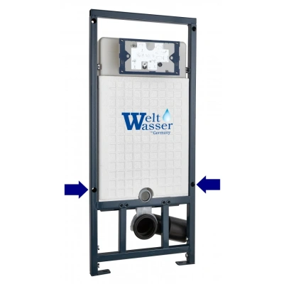 Комплект Weltwasser 10000010726 подвесной унитаз Jeckenbach 004 GL-WT + инсталляция Marberg 507 + кнопка MAR 507 SE GL-WT