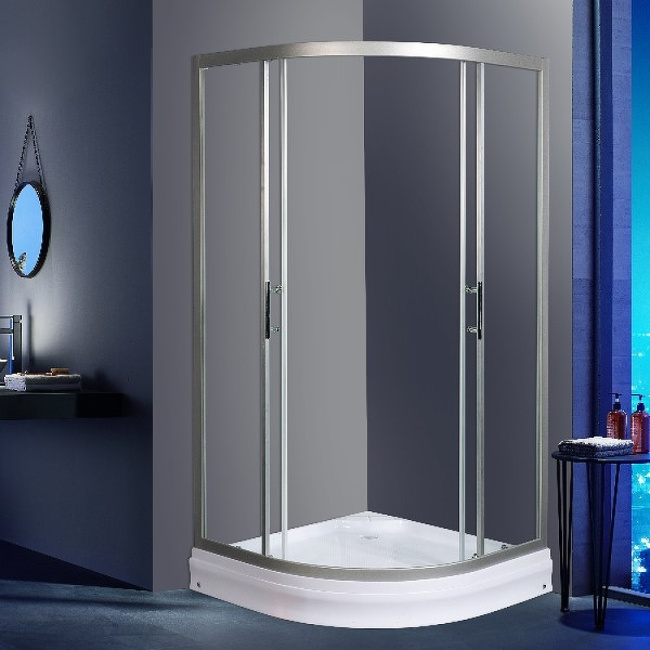 WeltWasser WW500 С 90х90 10000004084 профиль Хром матовый стекло прозрачное без поддона