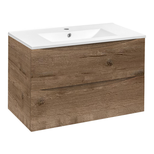 Vincea Mia 750 подвесная, 2 выкатных ящика soft close, V.Oak