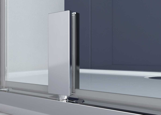 Vincea Penta VSP-3P900CLB, 900x900, черный, стекло прозрачное без поддона
