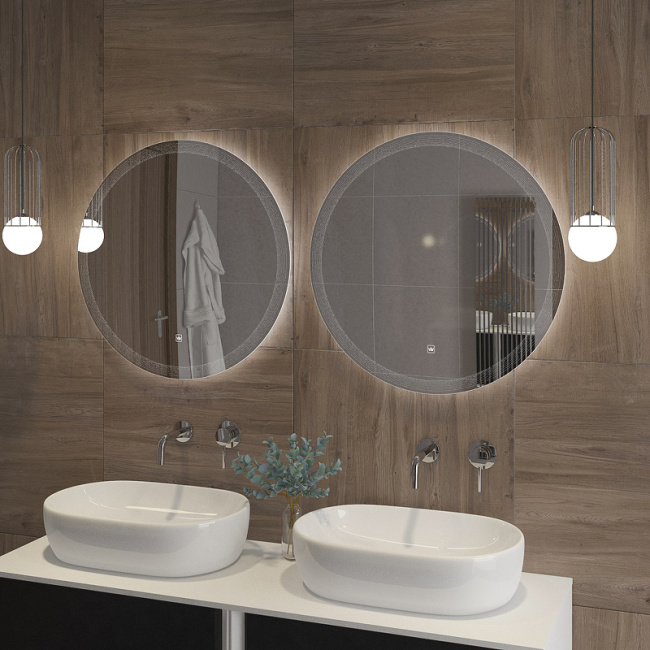 Cezares Eco 60 CZR-SPC-ECO-600-LED-TCH с подсветкой с лазерной гравировкой и сенсорным выключателем