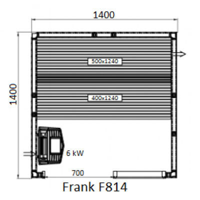 Frank F 812 (200x140x210) Кедр Экстра