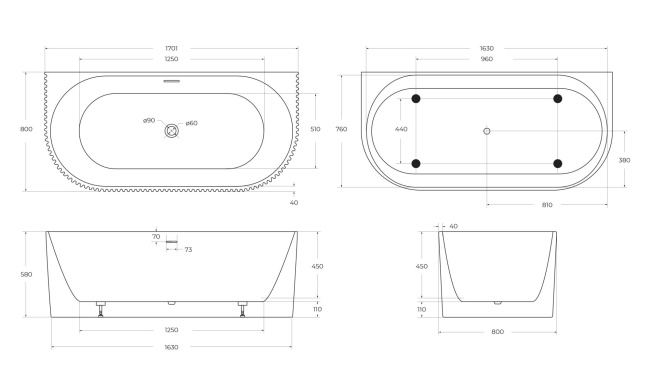 BelBagno BB713-1700-800