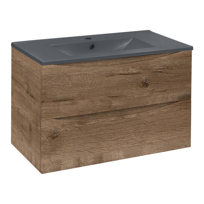 Vincea Mia 750 подвесная, 2 выкатных ящика soft close, V.Oak
