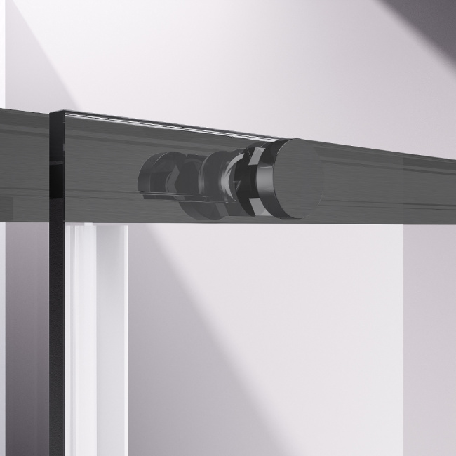 Vincea Slim-N VDS-4SN120CLGM, 1200, вороненая сталь, стекло прозрачное