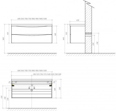 BelBagno Marino 120 см MARINO-1200-2C-SO-NL-P