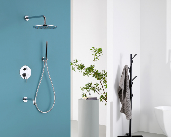 Abber Wasser Kreis AF8117 скрытого монтажа с изливом, хром