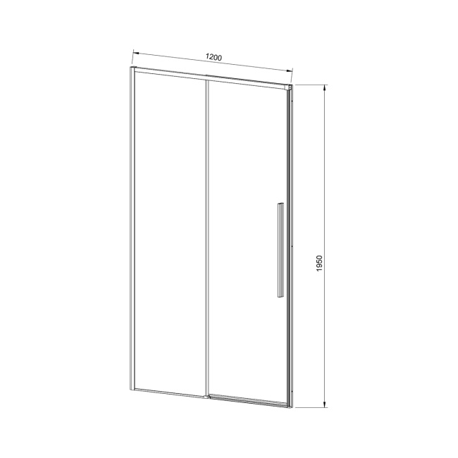 Vincea Slim-N VDS-4SN120CLB, 1200, черный, стекло прозрачное,
