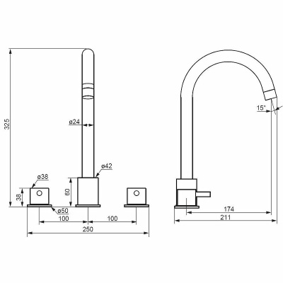 Damixa Scandinavian Pure 360200300 Черный матовый