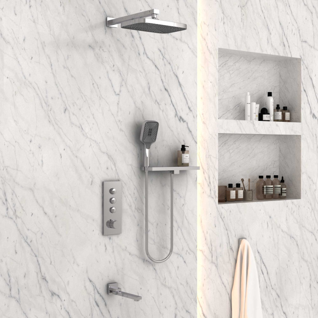 Vincea VSFW-431T1RCH встраиваемый, термостатический, трехрежимный, хром