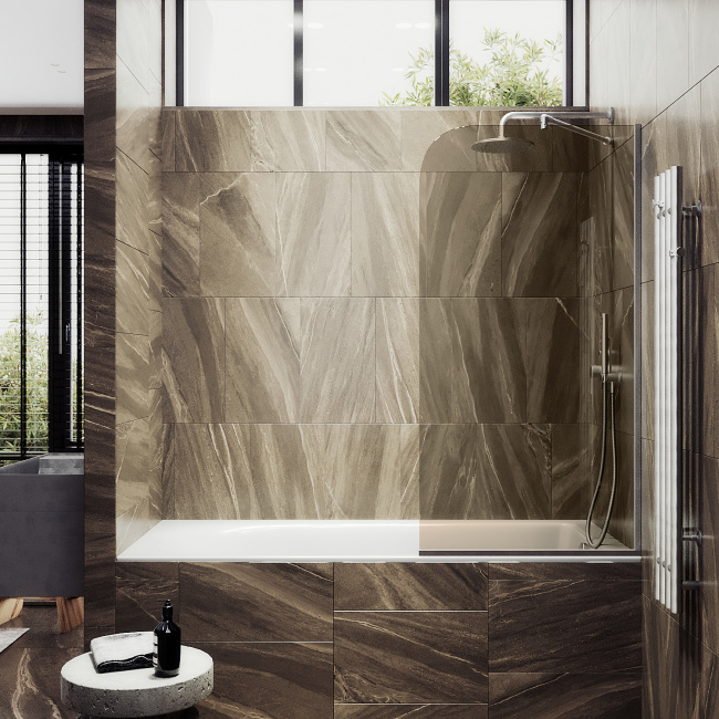 MaybahGlass в узком профиле, 6 мм, Стекло Бронза, 34x140 (MGV-127-5у)