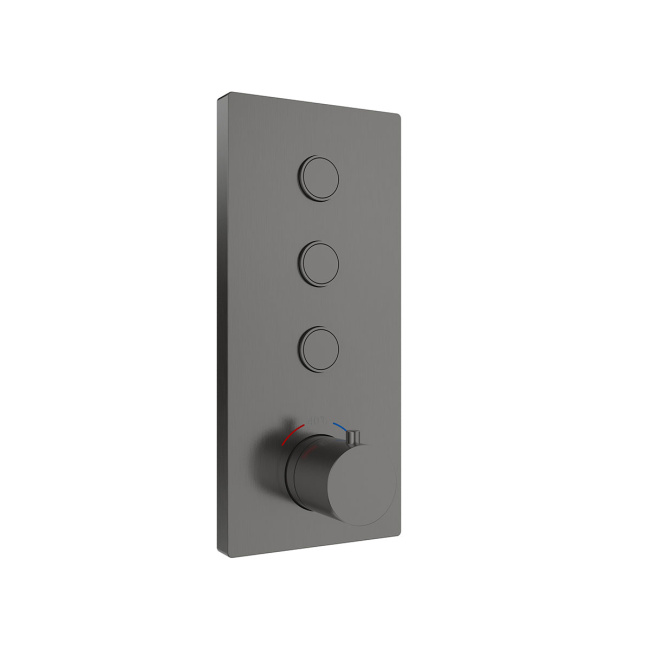 Vincea VSFW-431T1RGM встраиваемый, термостатический, трехрежимный, вороненая сталь