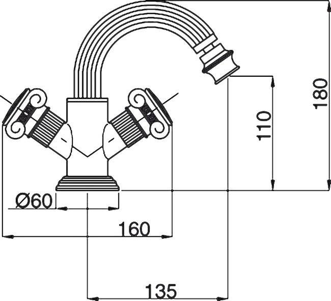 Cezares Olimp OLIMP-BS2-01-Sw с донным клапаном