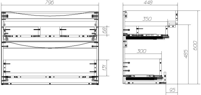 BelBagno Marino 80 см MARINO-H60-800-2C-SO-BL-P
