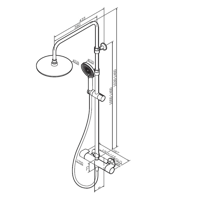 AM.PM X-Joy F0785A400 с термостатом Хром