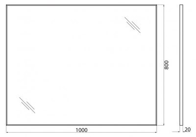BelBagno 100x80 SPC-AL-1000-800
